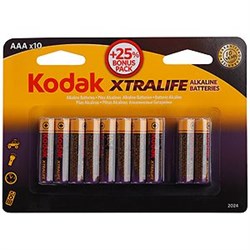 ! РАСПРОДАЖА Батарейка LR3 "Kodak XTRALIFE", алкалиновая, на блистере BL8+2