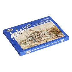 Краски художественные акварельные 18 цв. "Студия" (215003, "Гамма") кюветы