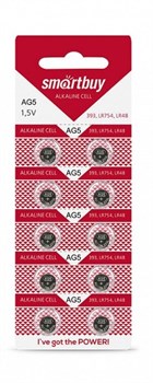 Батарейка AG  5 "Smartbuy" (SBBB-AG5-10B), BL10