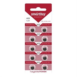 Батарейка AG  3 "Smartbuy" (LR41), BL10