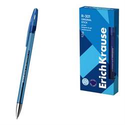 Ручка гелевая ErichKrause "R-301 Original Gel" (40318) синяя, 0.5мм