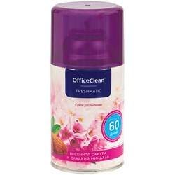 Сменный балон для освежителя воздуха OfficeClean "Весенняя сакура и сладкий миндаль" 250мл (262641)