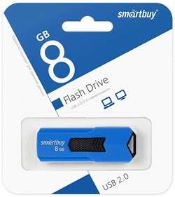 Флеш-накопитель   8Гб "Smartbuy STREAM" Blue (SB8GBST-B)