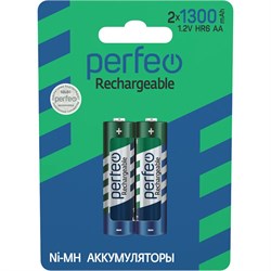 Аккумулятор R6 "Perfeo" 1300 mAh, на блистере BL2