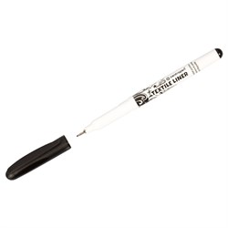 ! РАСПРОДАЖА Маркер текстильный Centropen "Textile Liner" игольчатый, 0.6 - 0.8 мм (2639/1) черный