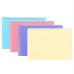 Папка на молнии B5 ErichKrause "Diagonal Pastel" (50339) ассорти
