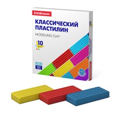 Пластилин ErichKrause "Basic" 10цв. 160гр. (50640)