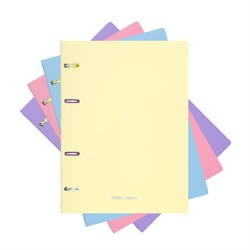 Тетрадь  80л. на кольцах "Pastel", сменный блок (50164, "ErichKrause") пластиковая обложка