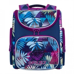 ! РАСПРОДАЖА Рюкзак GRIZZLY (RAr-080-6) 37*34*18см синий, анат. спинка