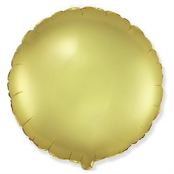 ! РАСПРОДАЖА Шар фольгированный - круг "Пастель. Gold" 18", 45см (6070151) золотой, в инд. пакете