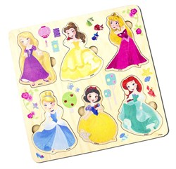 ! РАСПРОДАЖА Пазлы деревянные 21*21см "Disney. Принцессы" (03971) "Десятое королевство"
