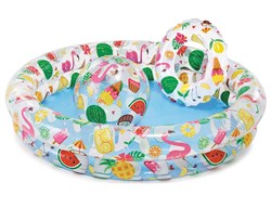 Бассейн надув. 122*25см, 150л. "Тропики" + круг надув. 51см + мяч надув. 51см (59460NP, "Intex")