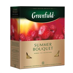 Чай GREENFIELD "Summer Bouquet", травяной, 100 пакетиков по 2г. (0878)