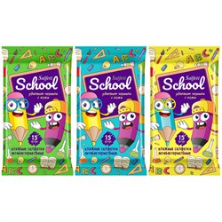 Салфетки влажные  15шт. "Salfeti School" 12*18см. (48330) детские, антибактериальные