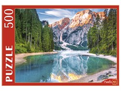 Puzzle  500 элементов "Италия. Озеро среди Доломитовых Альп" (ГИП500-0613)
