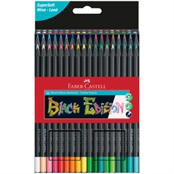 Карандаши Faber-Castell "Black Edition" 36цв., трехгранные (116436) черное дерево