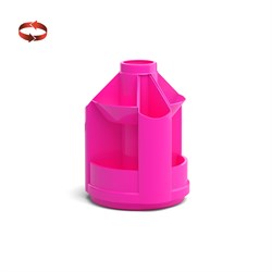 ! РАСПРОДАЖА Подставка-органайзер настол. ErichKrause "Mini Desk. Neon Solid" (51474) розовая