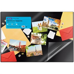 Настольное покрытие 450*650мм черное с прозр. карманом (OfficeSpace, 239043)