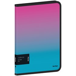 Папка на молнии А4 Berlingo "Radiance" (ZF4_A4002) 600мкм, градиент розовый/голубой