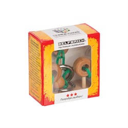 ! РАСПРОДАЖА Головоломка деревянная  7 элем. "Петли" (DLS-08, 52523115242, DELFBRICK)