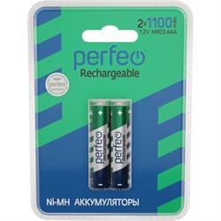 Аккумулятор R3 "Perfeo" 1100 mAh, на блистере BL2