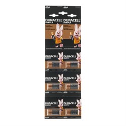 Батарейка LR3 "Duracell Simply", алкалиновая, на отрывном листе BL2х10