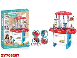 Игр. набор "Кухня"  61,5*53см (ZY703287) с аксесс., на бат., свет/звук