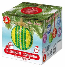 Набор для творчества "Елочная игрушка своими руками. Медальон желто-зеленый" (04083, "Десятое королевство")