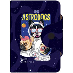 ! РАСПРОДАЖА Визитница OfficeSpace "Astrodogs" на 20 визиток (319944) ПВХ, на кнопке, 75*110мм