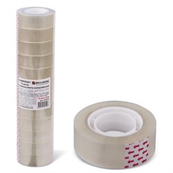 Клейкая лента 19мм*33м "Brauberg" прозрачная (223125)