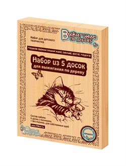 Доски для выжигания  5шт. "Подарок своими руками" (01732, "Десятое королевство")