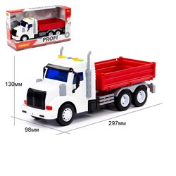 Автомобиль бортовой "Профи" красный, свет/звук (91673) в коробке 33,5*11,5*18,5см, Полесье