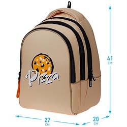 Рюкзак Berlingo inStyle "Pizza" (RU08005) 41*27*20см, 3 отделения, 1 карман, эргономичная спинка