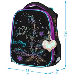 Рюкзак Berlingo Expert "Sea magic" (RU07107) 37*28*16см, 2 отделения, 2 кармана, анатомическая спинка