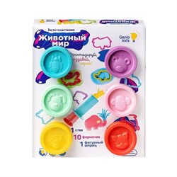 Набор для лепки Genio Kids "Тесто-пластилин. Животный мир" (TA2007)