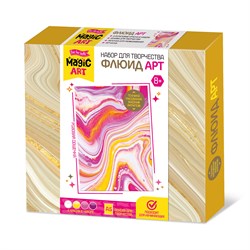 Набор для рисования №1 "Fluid ART" (04444) основа-А6, розовые оттенки, "Десятое королевство"