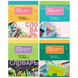 Тетрадь-словарик А5 16л. линия "Запиши и запомни" для записи словарных слов (ТС5ск32 11044, BG)