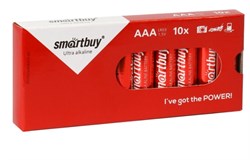 Батарейка LR3 "Smartbuy", алкалиновая, в коробке по 10шт.