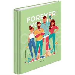 Тетрадь 120л. на кольцах "Стиль. Forever young", сменный блок (ТК120_45957, "ArtSpace") глянц. ламинация