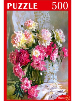 Puzzle  500 элементов "С. Горячева. Пионы" (РУКП500-7124)