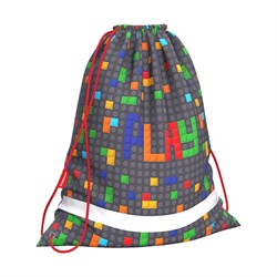 ! РАСПРОДАЖА Сумка для обуви ErichKrause "Color Bricks" 36*44см (56736) светоотр. элементы