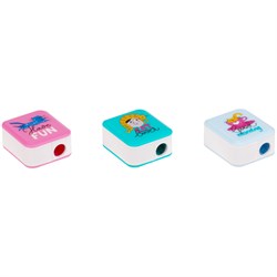 ! РАСПРОДАЖА Точилка MESHU "Cat lover" пласт., 1 отв., с контейнером (MS_45331)