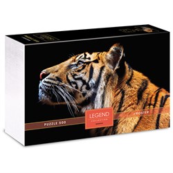 Puzzle Hatber  500 элементов "Premium. Legend Art Series. Взгляд тигра" + постер (500П32_25127) в подар. коробке
