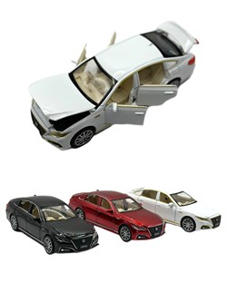 Модель 1:24 "Toyota Crown" (XA3223В) откр-ся 4 двери, капот и багажник свет, звук, по 12шт. в блоке
