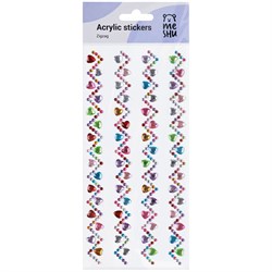 Наклейки акриловые "Zigzag" (MS_46771, MESHU)