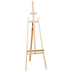 Мольберт деревянный напольный ГАММА "Лира" 53*53*170см с бегунком, бук (211220202)
