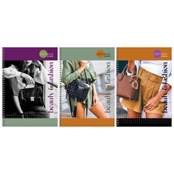 Тетрадь 80л. А4 на спирали BG "Beauty&Fashion" (Т4гр80_лг 11906) глянцевая ламинация