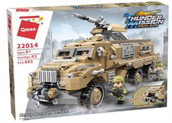 Конструктор.   603 детали "Броневик" (22014Q) в коробке