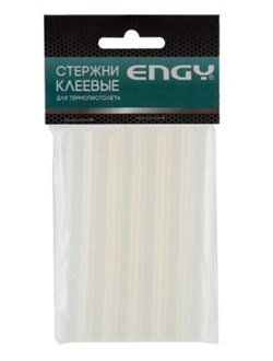 Клеевые стержни Engy, диам. 11мм, длина 100мм, прозрачные, КОМПЛЕКТ 6шт. (357126)