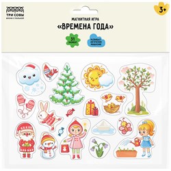 Игра магнитная "Времена года" 31 эл., (МИ_48716, "ТРИ СОВЫ")